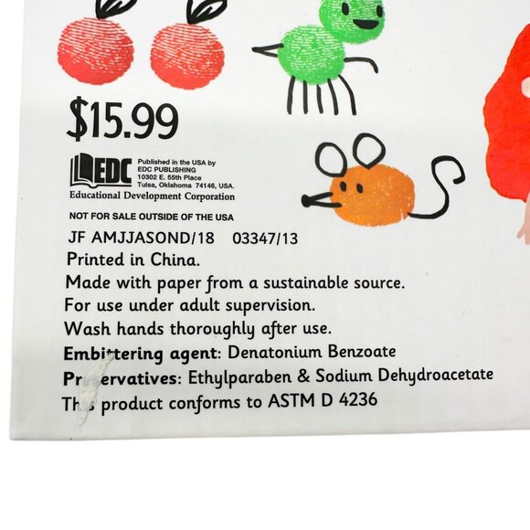 Usborne Fingerprint Activities Book With Ink Pad Spiral Bound Pages Kids Aged 3+ - Picture 7 of 7